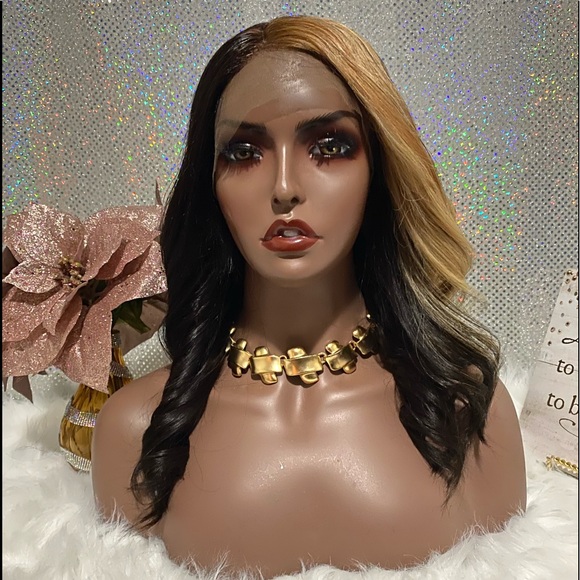 🌺 16” Two- Tone Customized Human Hair Wig 🌺